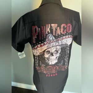 Hard Rock hotel Pink taco free shirt Skull